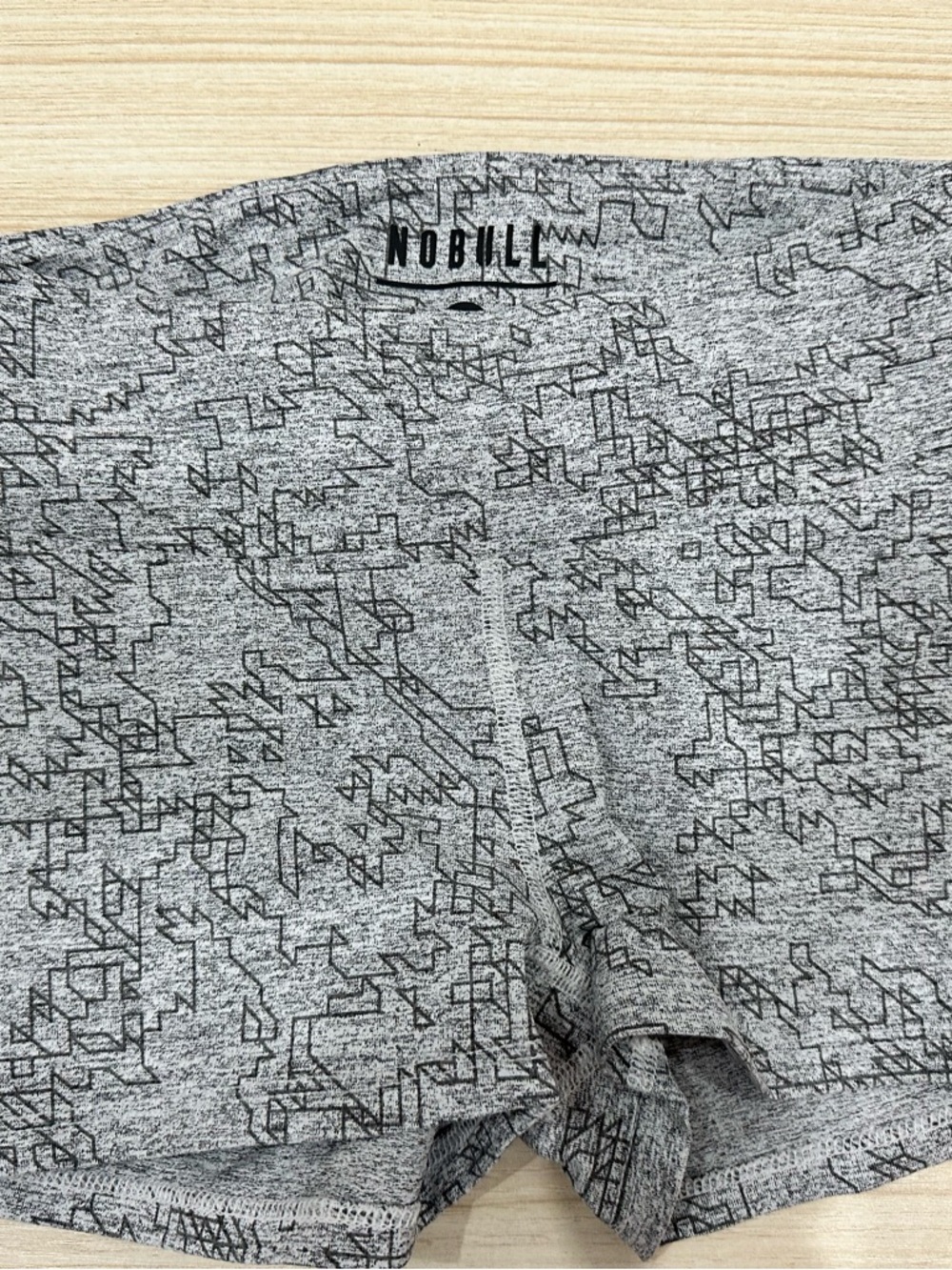 NOBULL Grey Marled Patterned Athletic Shorts